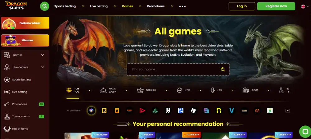 nove spletne igralnice dragon slots